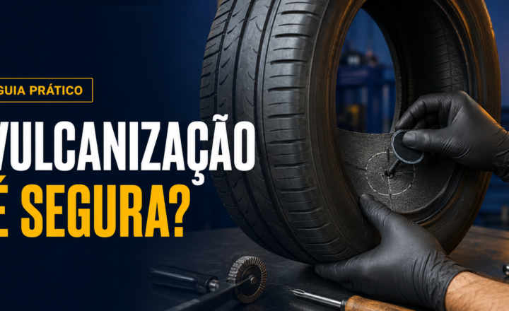 Vulcanização de pneu é segura quando o reparo interno é feito na banda de rodagem